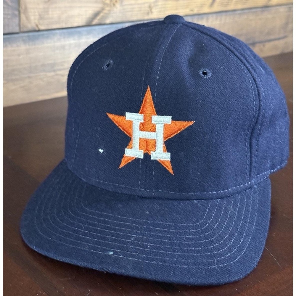 Vintage Houston Astros Pro Sport Specialties 100% Wool Fitted Hat Cap 7 1/4